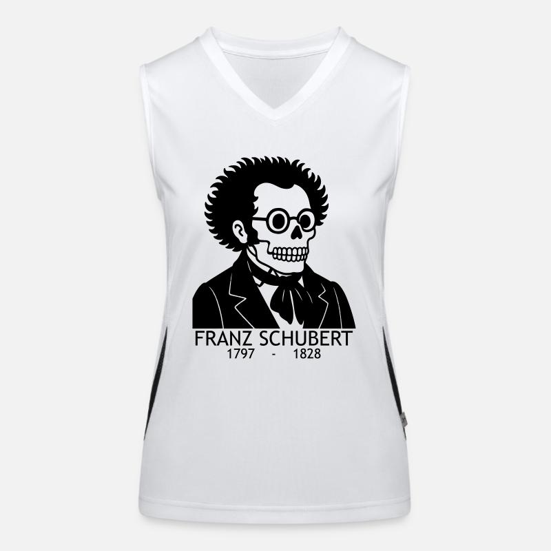 Franz Schubert Funktionelles Kontrast-Tank Top für Frauen