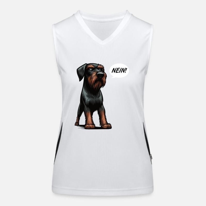 Nein Deutsch Drahthaar Deutsch-Drahthaar Besitzer Funktionelles Kontrast-Tank Top für Frauen