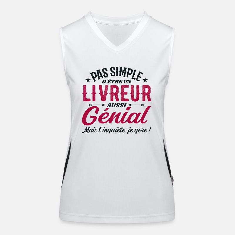 A Great Delivery Man - Humorous Delivery Man Gift Women's Functional Contrast Tank Top