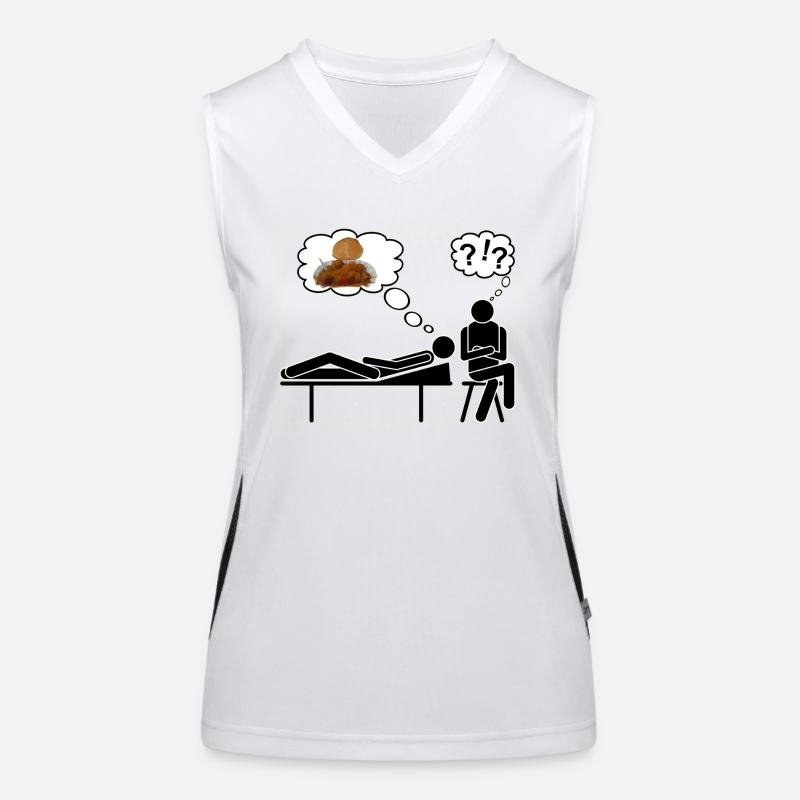Currywurst treatable Women's Functional Contrast Tank Top