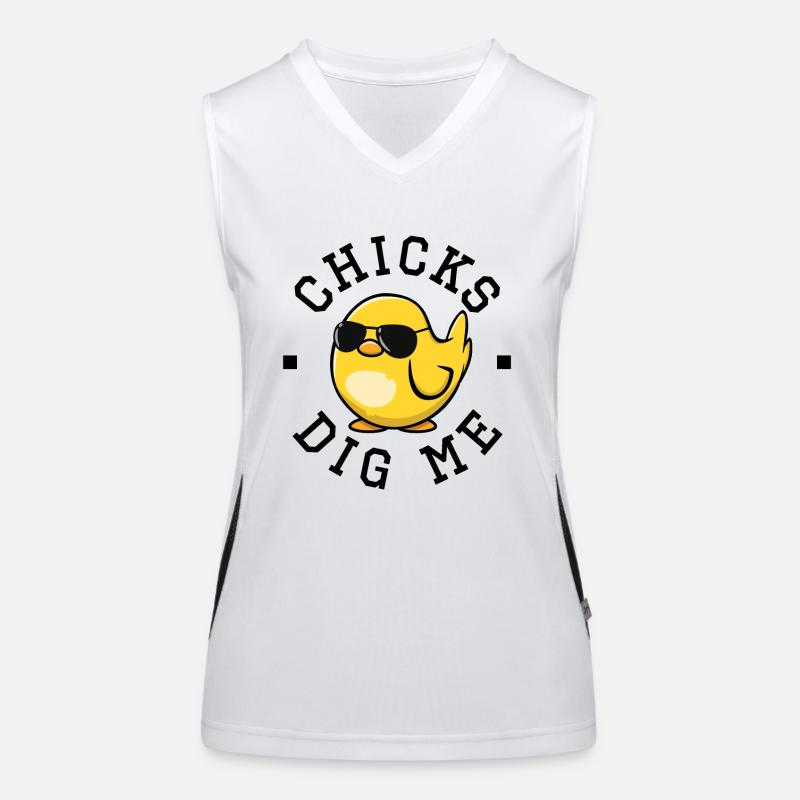 Chicks Dig Me Women's Functional Contrast Tank Top