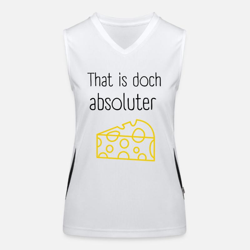 That is absolute cheese Denglisch Design Women's Functional Contrast Tank Top