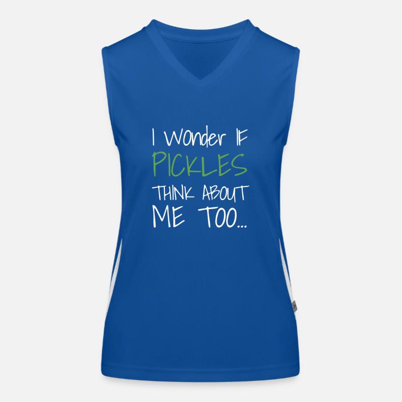 Je me demande si PICKLES pense aussi à moi... Débardeur respirant contrasté Femme