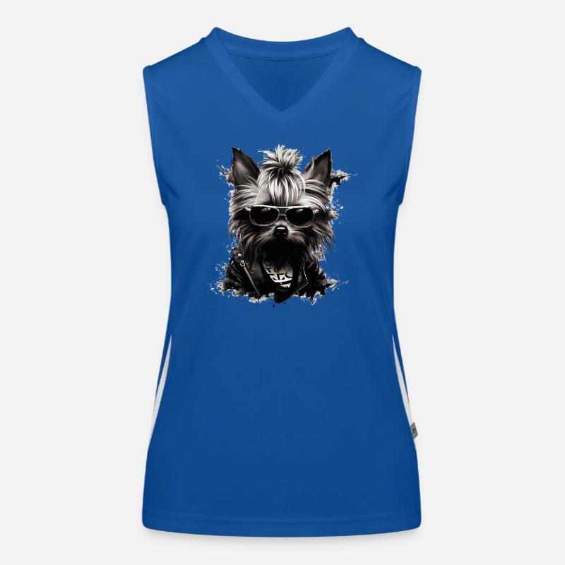 Cool Yorkshire Terrier Débardeur respirant contrasté Femme