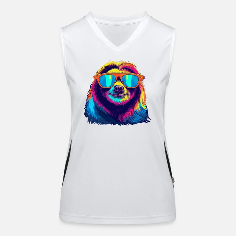 Cool Sloth Women's Functional Contrast Tank Top