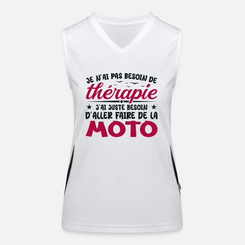 Biker Need to Ride Motorcycle Humor Gift Women's Functional Contrast Tank Top