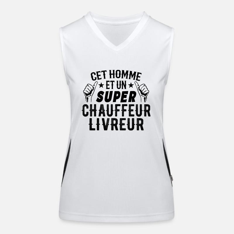 Delivery Driver Funny Gift This Delivery Man Women's Functional Contrast Tank Top