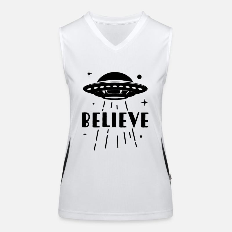 Glaube UFO Funktionelles Kontrast-Tank Top für Frauen