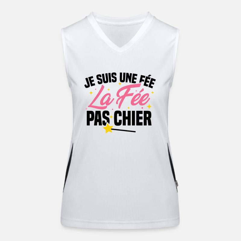 Je suis une fée la fée pas chier Débardeur respirant contrasté Femme