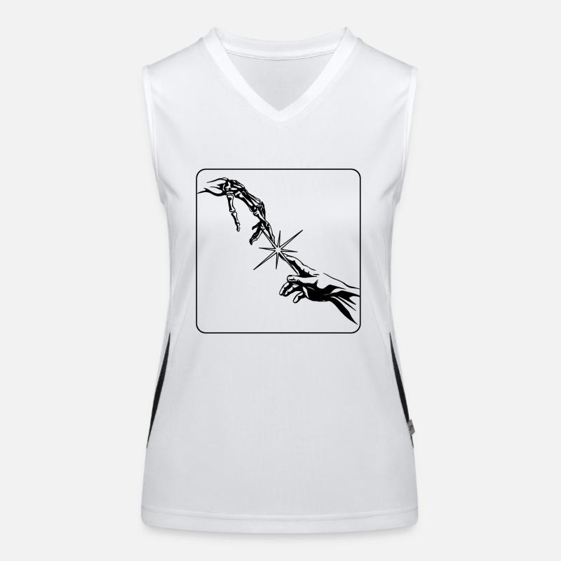 Hallo Funktionelles Kontrast-Tank Top für Frauen