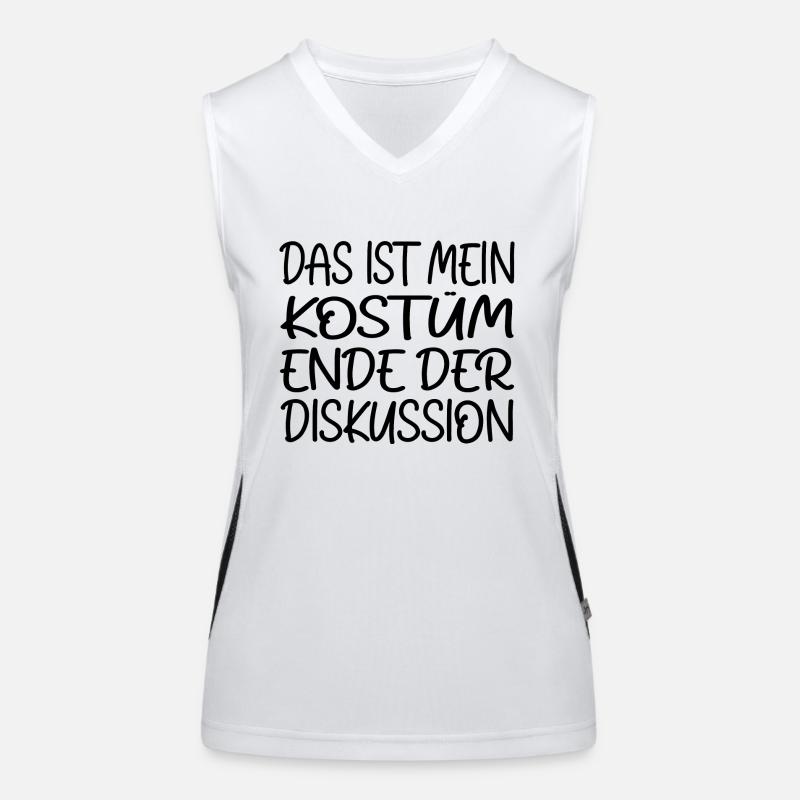 C’est mon costume Fin de la discussion Débardeur respirant contrasté Femme