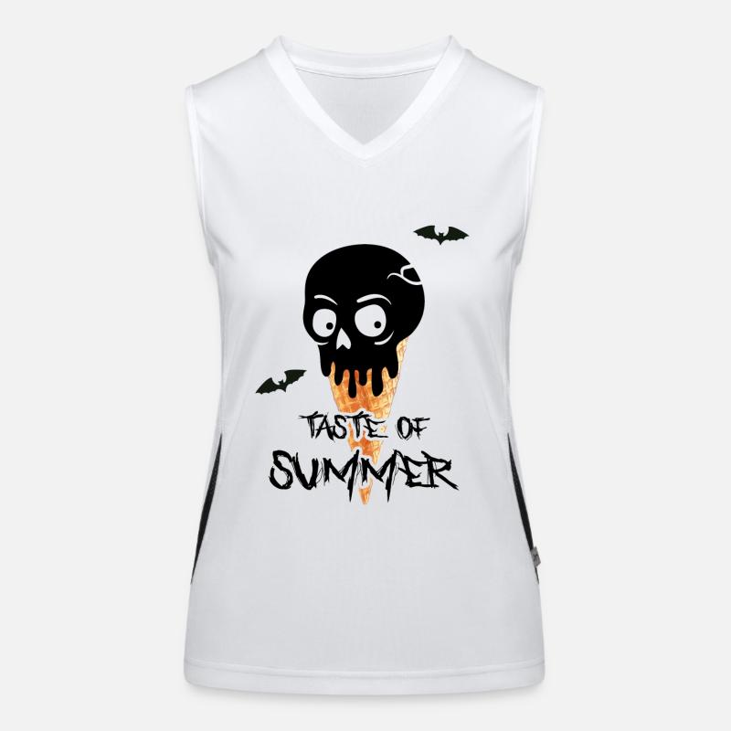 Gothic Ästhetik schwarzer Sommer dark wave Funktionelles Kontrast-Tank Top für Frauen
