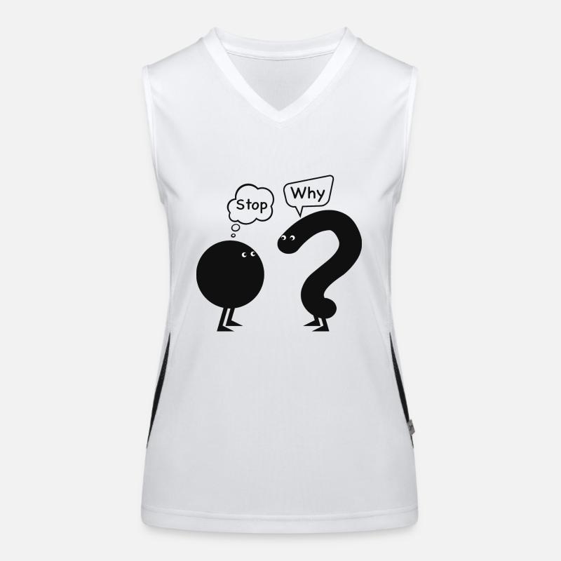 stop, why Women's Functional Contrast Tank Top