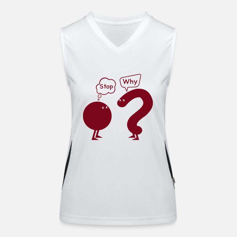 Stop. why ? Débardeur respirant contrasté Femme