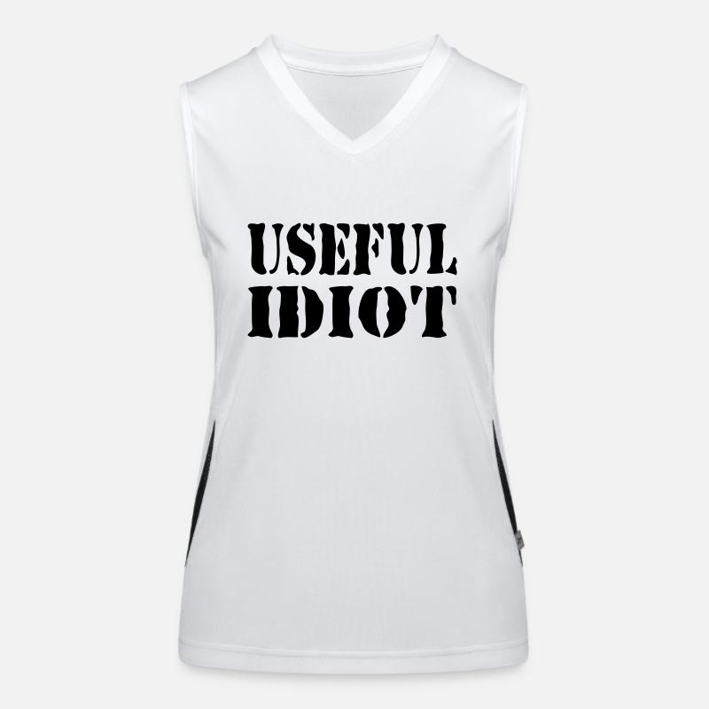 USEFUL IDIOT Women's Functional Contrast Tank Top
