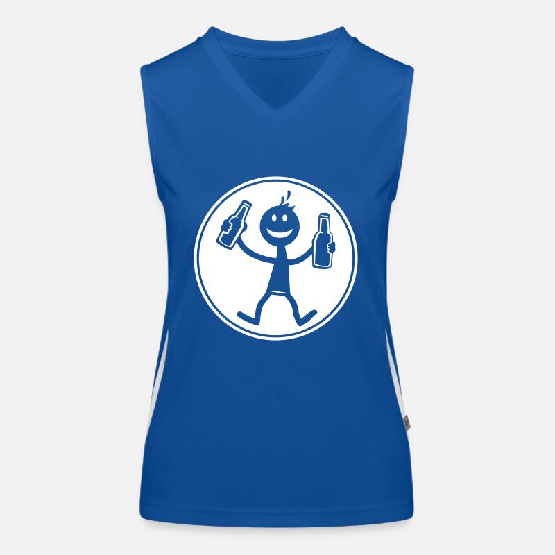 Drinking Bier Funktionelles Kontrast-Tank Top für Frauen