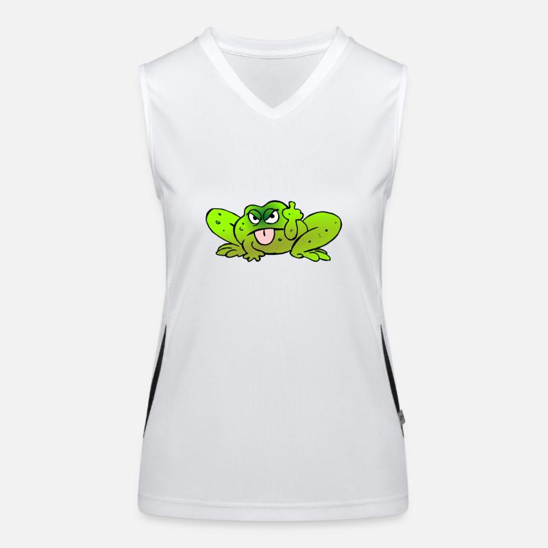 Toad pulls the tongue Women's Functional Contrast Tank Top