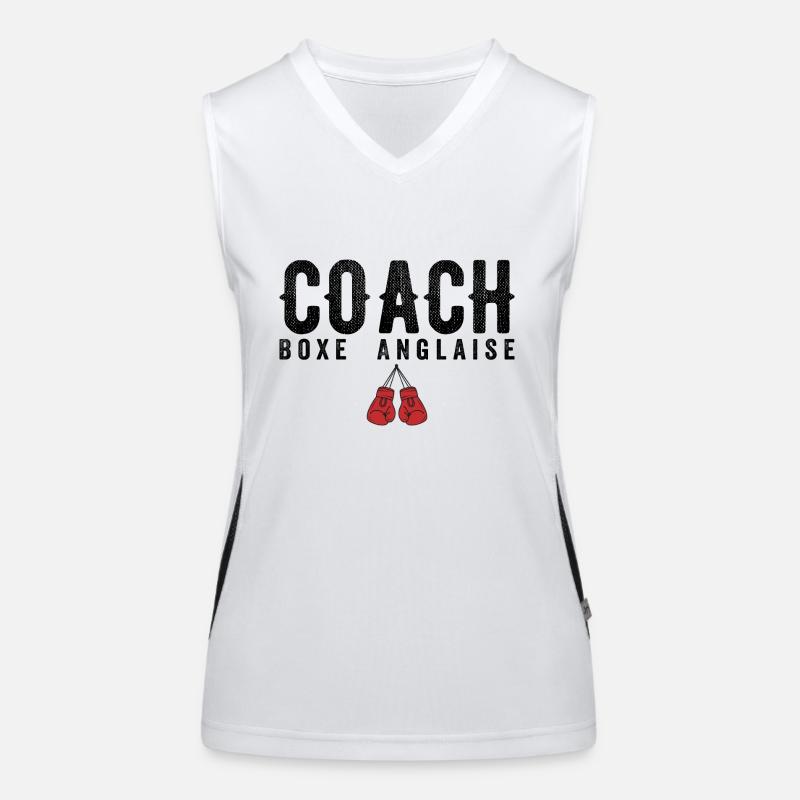Englischer Boxtrainer | Englischer Boxtrainer Funktionelles Kontrast-Tank Top für Frauen