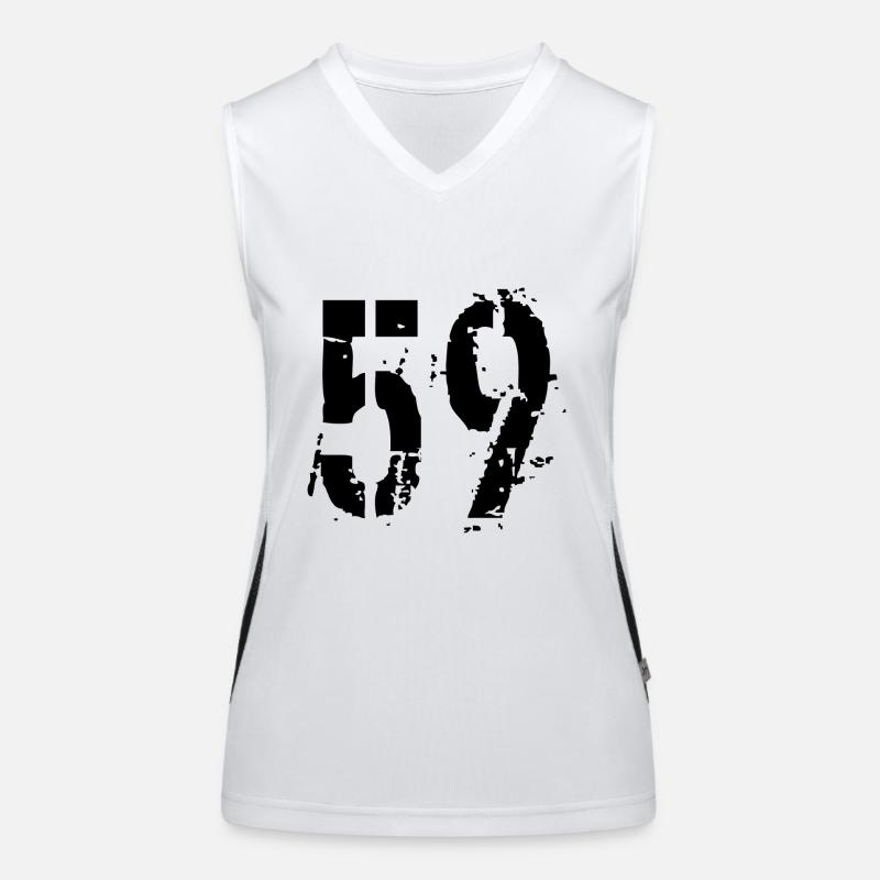 Number 59 Women's Functional Contrast Tank Top