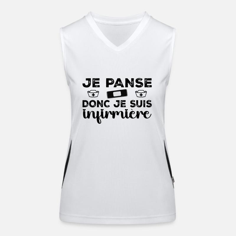 Ich bin Krankenschwester Funktionelles Kontrast-Tank Top für Frauen