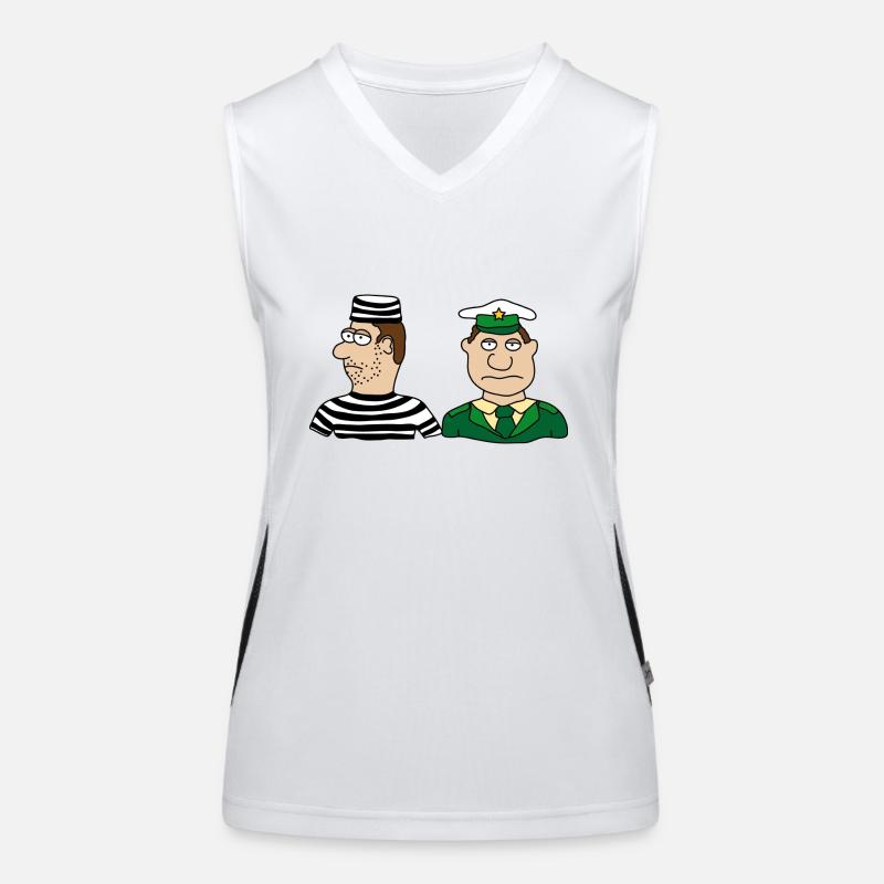 Polizei Funktionelles Kontrast-Tank Top für Frauen