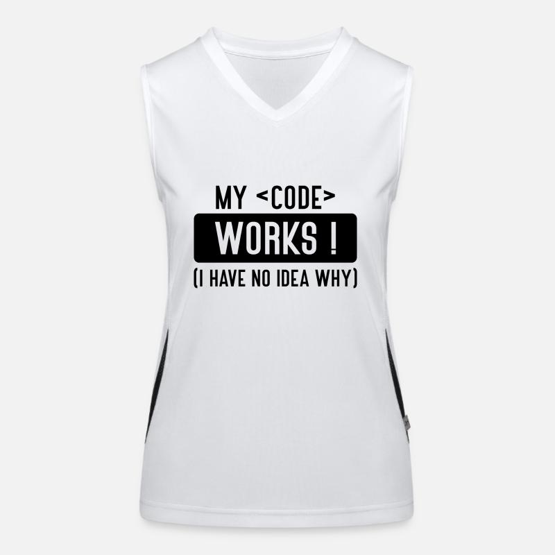 My Code Works, I Have No Idea Why Débardeur respirant contrasté Femme