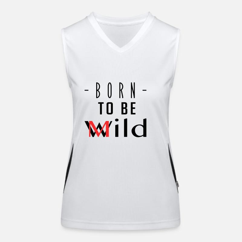 Geboren, um mild zu sein Funktionelles Kontrast-Tank Top für Frauen