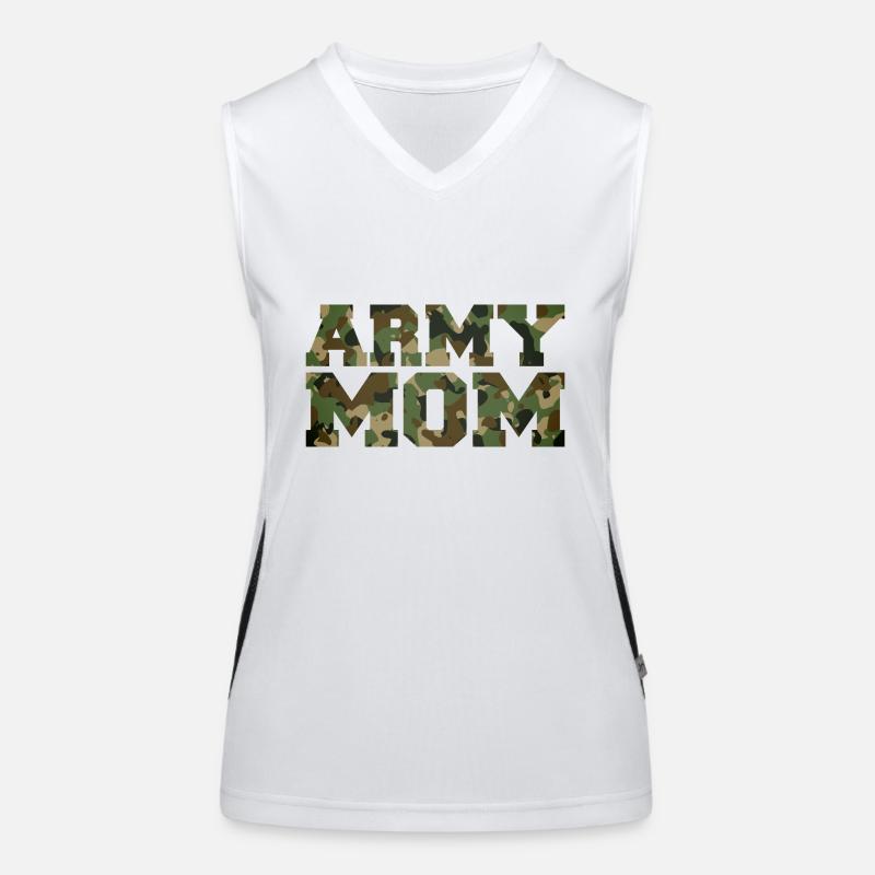 Armee Mama Funktionelles Kontrast-Tank Top für Frauen