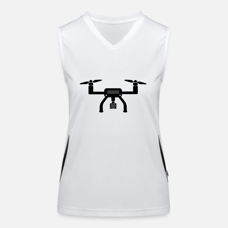Drohne Funktionelles Kontrast-Tank Top für Frauen