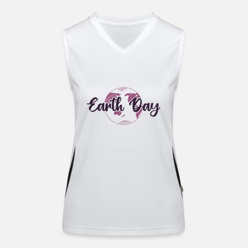 Tag der Erde Funktionelles Kontrast-Tank Top für Frauen