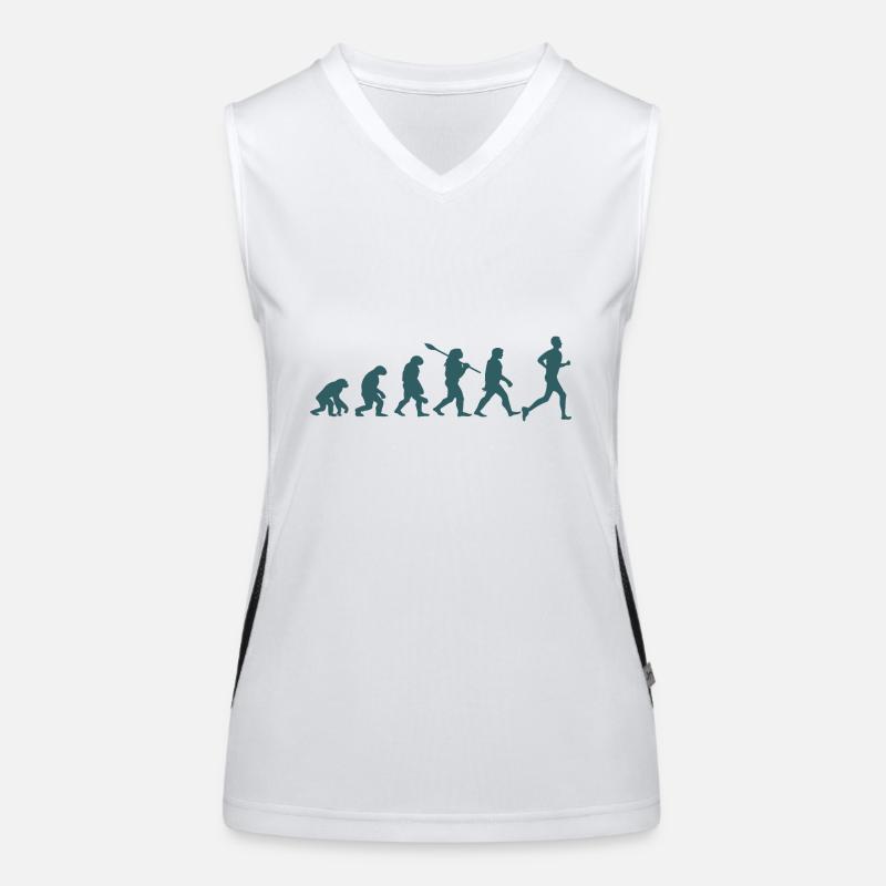 Evolution of the marathon Women's Functional Contrast Tank Top