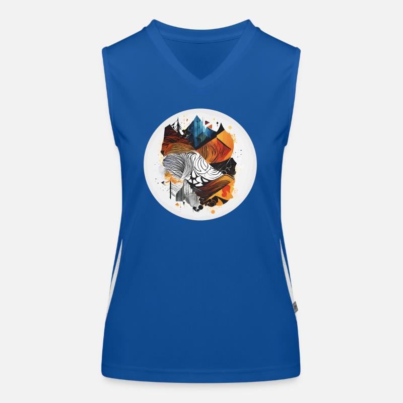 Fox in the Wild Funktionelles Kontrast-Tank Top für Frauen