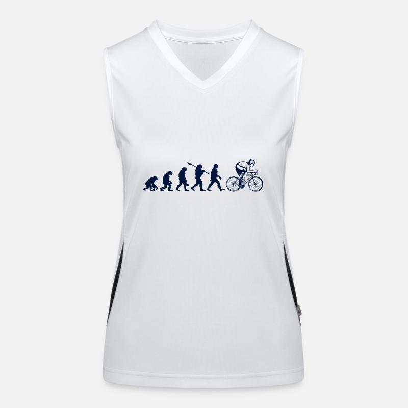 Evolution des Radsports Funktionelles Kontrast-Tank Top für Frauen