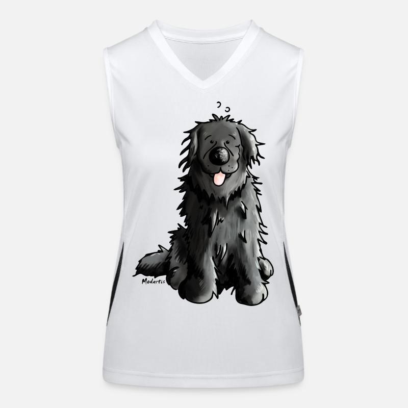 Neufundländer - Neufi - Hund Funktionelles Kontrast-Tank Top für Frauen