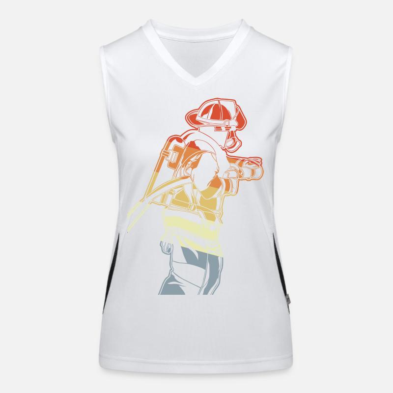 Fireman Women's Functional Contrast Tank Top