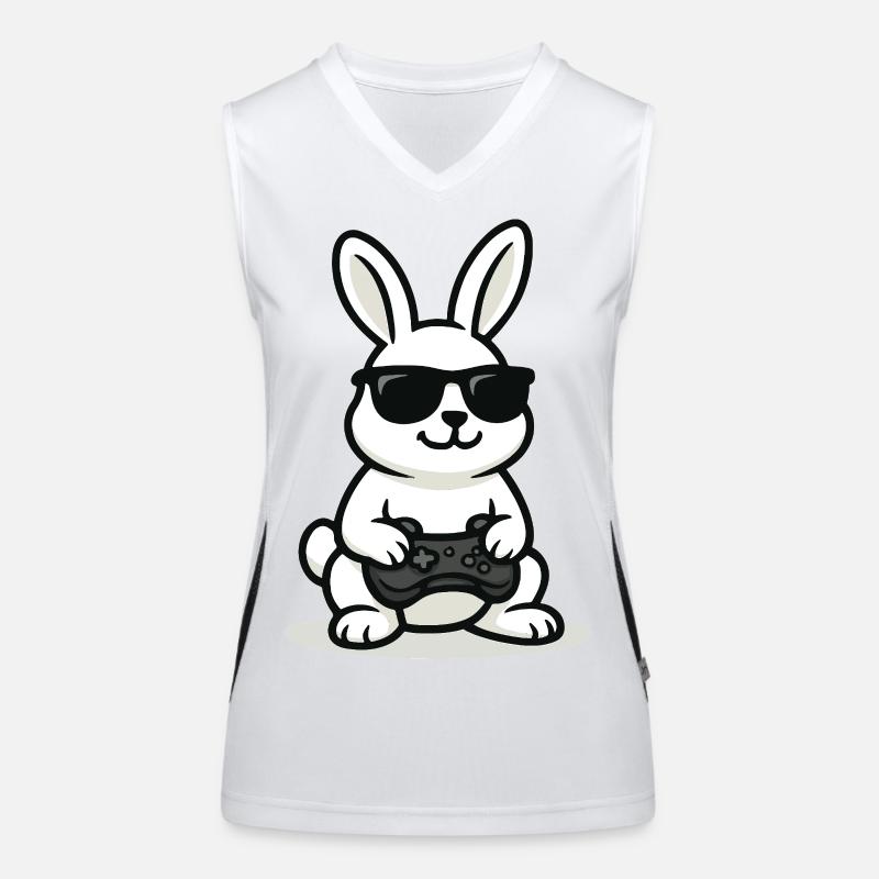 Cool Gaming Bunny Women's Functional Contrast Tank Top