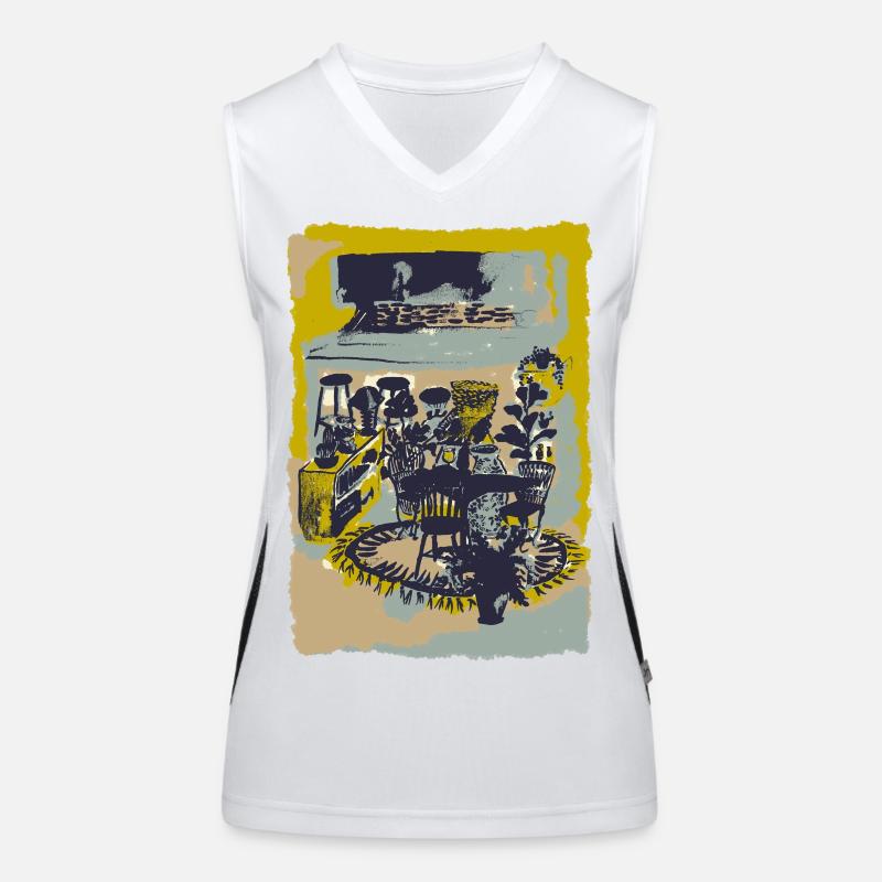 Heim Funktionelles Kontrast-Tank Top für Frauen