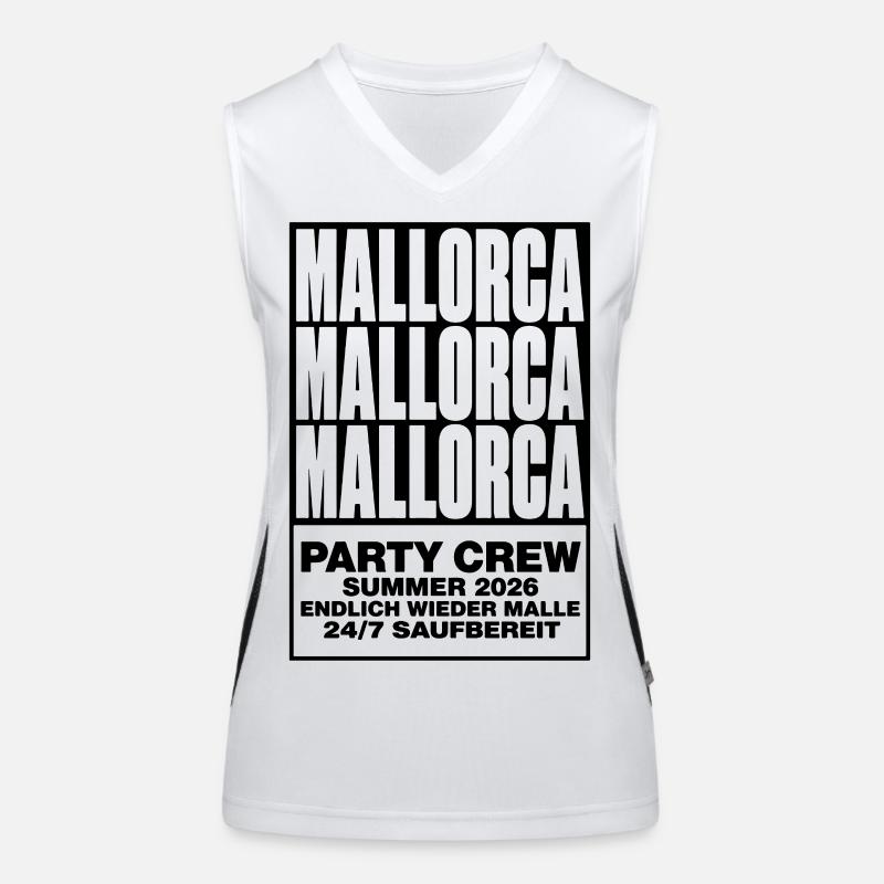 Mallorca 2026 Party Crew Summer 2026 Funktionelles Kontrast-Tank Top für Frauen