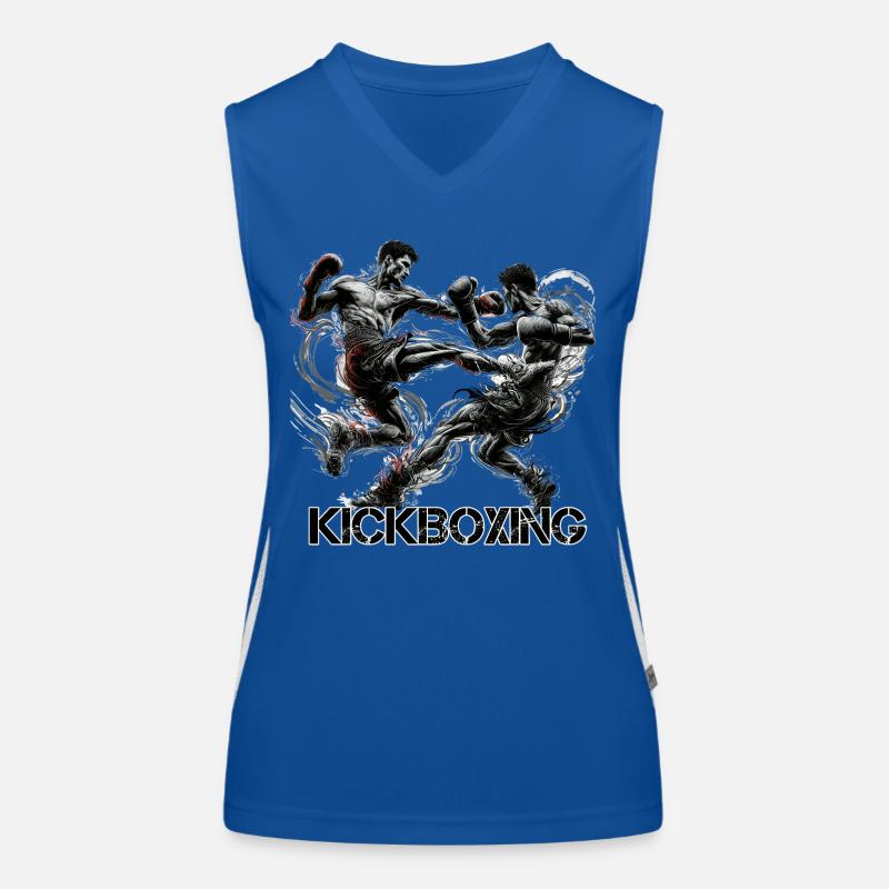 Kickboxing Boxe thaïlandaise Cadeau de boxe Muay Thai Débardeur respirant contrasté Femme