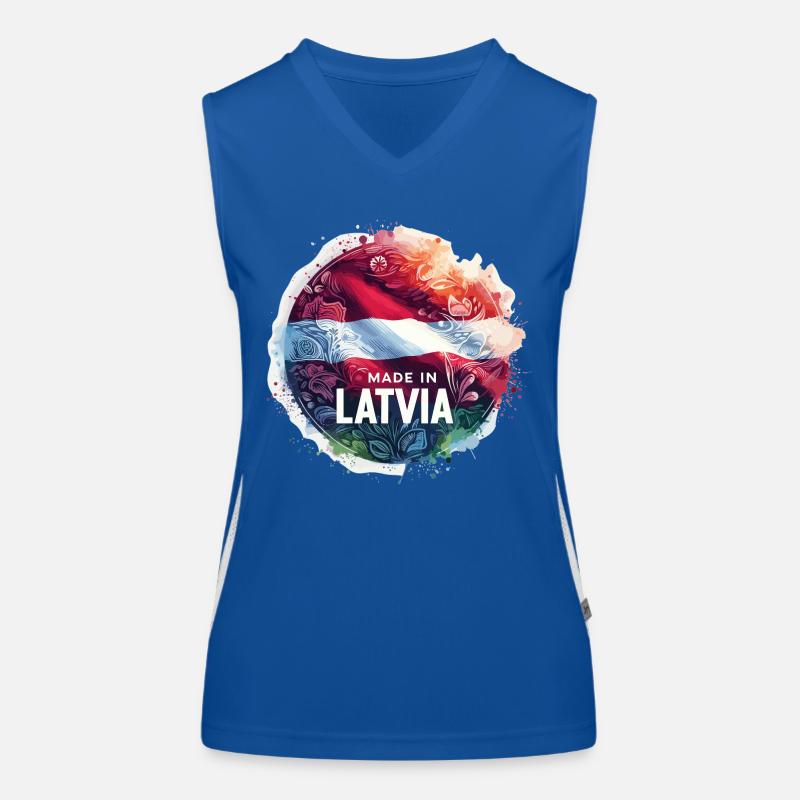 Made in Lettland Geschenk Funktionelles Kontrast-Tank Top für Frauen