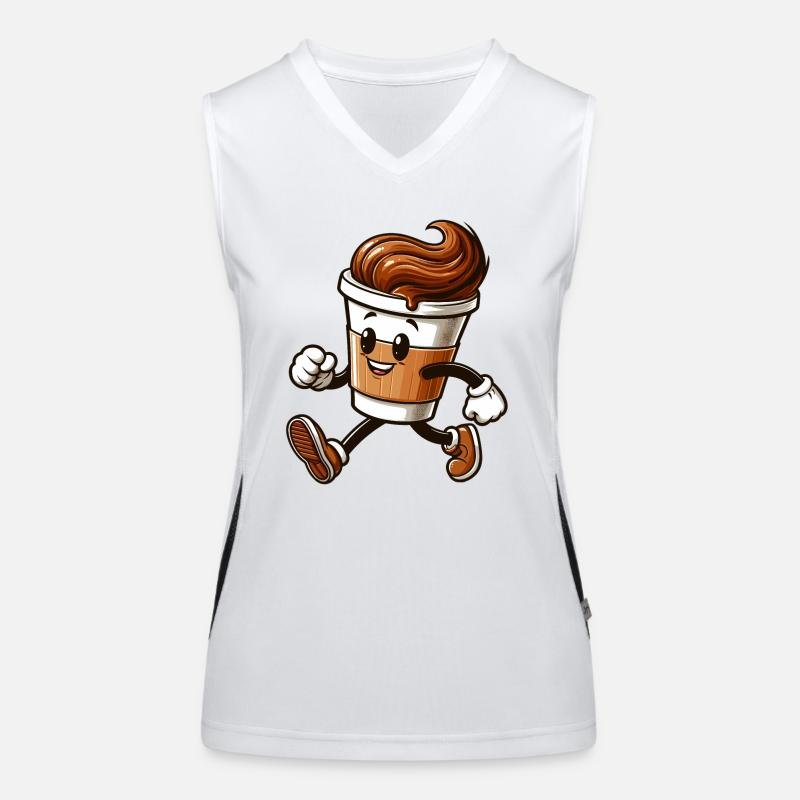 Coffee Mug Coffee Mug Running Gift Women's Functional Contrast Tank Top