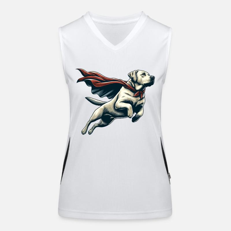Super Hund Labrador Retriever Labi Labbi Geschenk Funktionelles Kontrast-Tank Top für Frauen