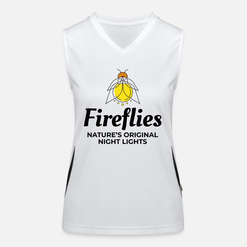Lucioles Firefly Lightning Bug Insect Collector Débardeur respirant contrasté Femme