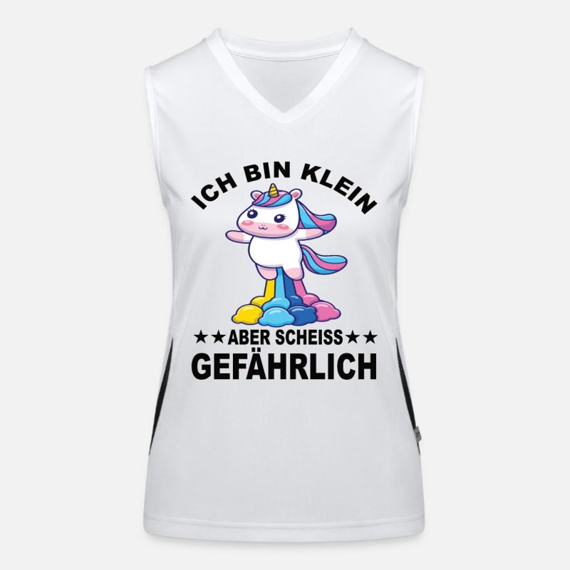Ich Bin klein aber Scheiss gefährlich Funktionelles Kontrast-Tank Top für Frauen