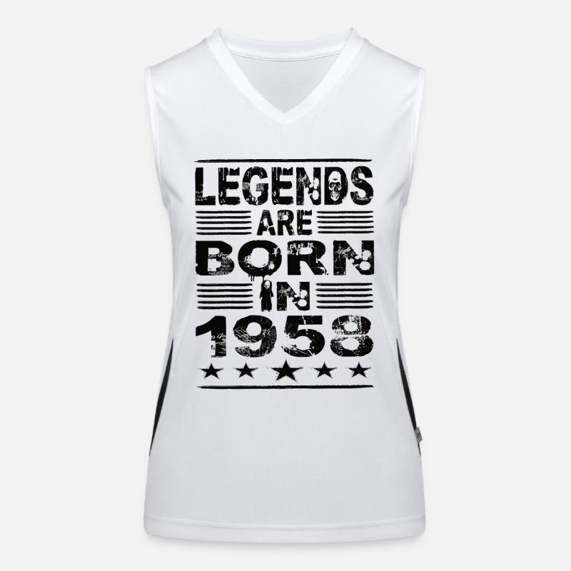 Legends are born in 1958 Women's Functional Contrast Tank Top