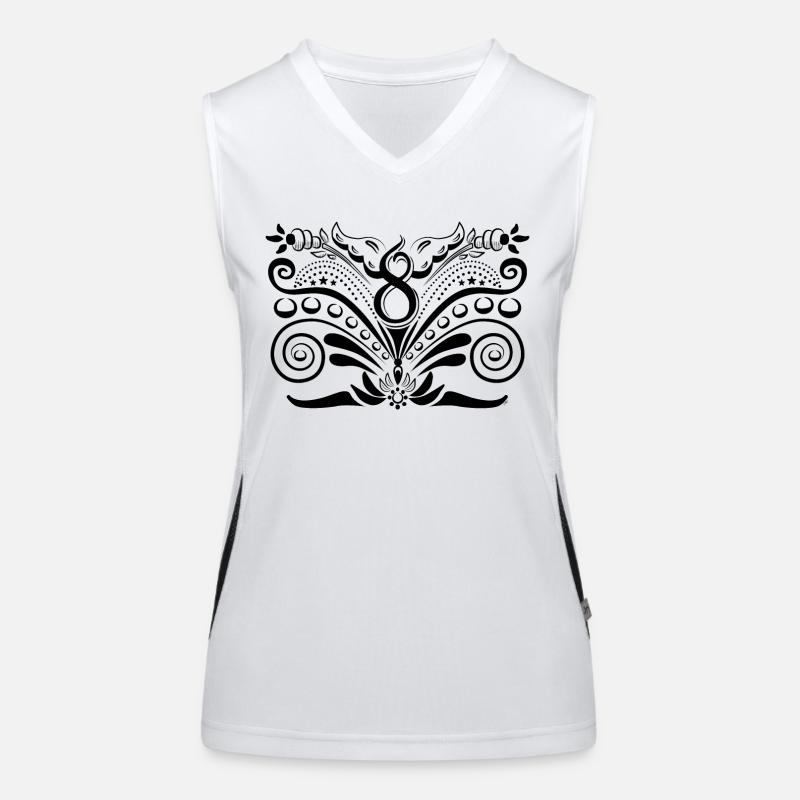 Kurbits V8 No:1 - schwarz Funktionelles Kontrast-Tank Top für Frauen