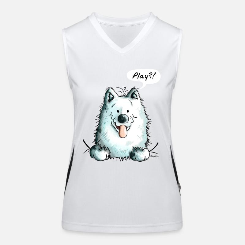 Samoyède Play - Samoyeds - Sabaka - Sobaka Débardeur respirant contrasté Femme