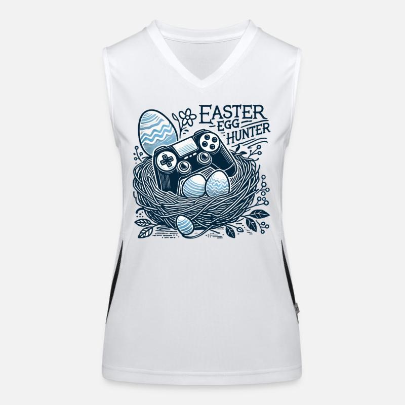 Oster Eierjäger Gaming Controller Nest Funktionelles Kontrast-Tank Top für Frauen
