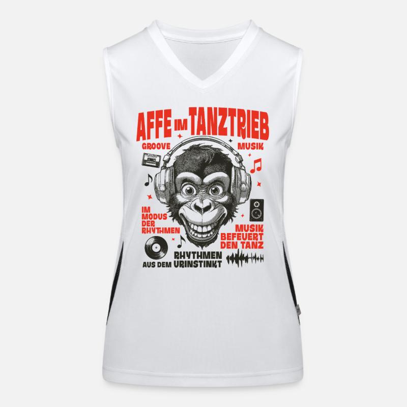 Monkey in Mode Shirt : Son et Instinct Débardeur respirant contrasté Femme