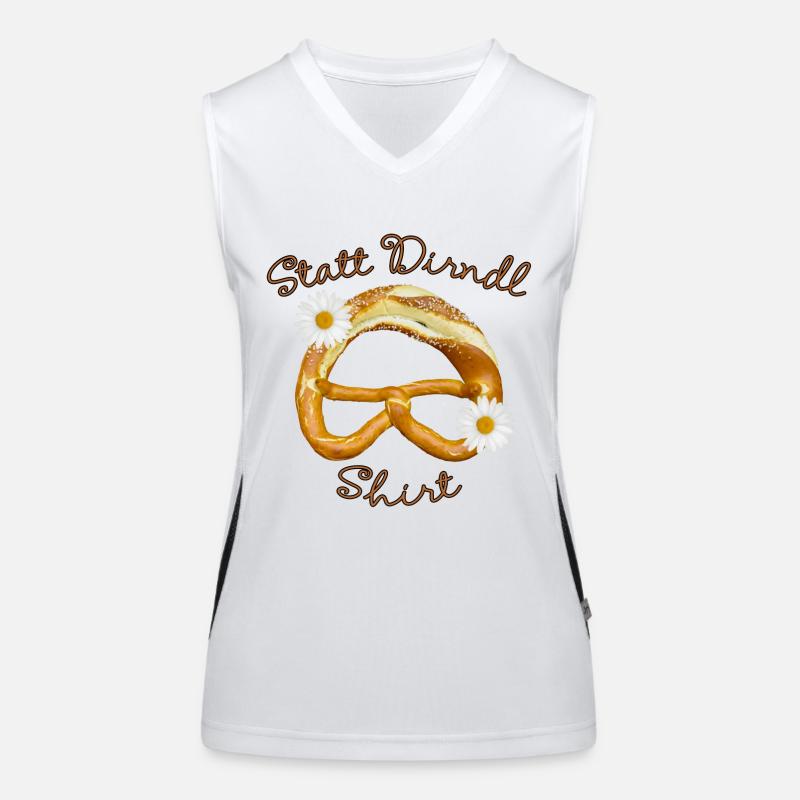 STATT DIRNDL MAEDCHENBREZEL Women's Functional Contrast Tank Top